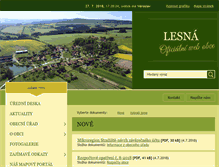 Tablet Screenshot of lesna.cz